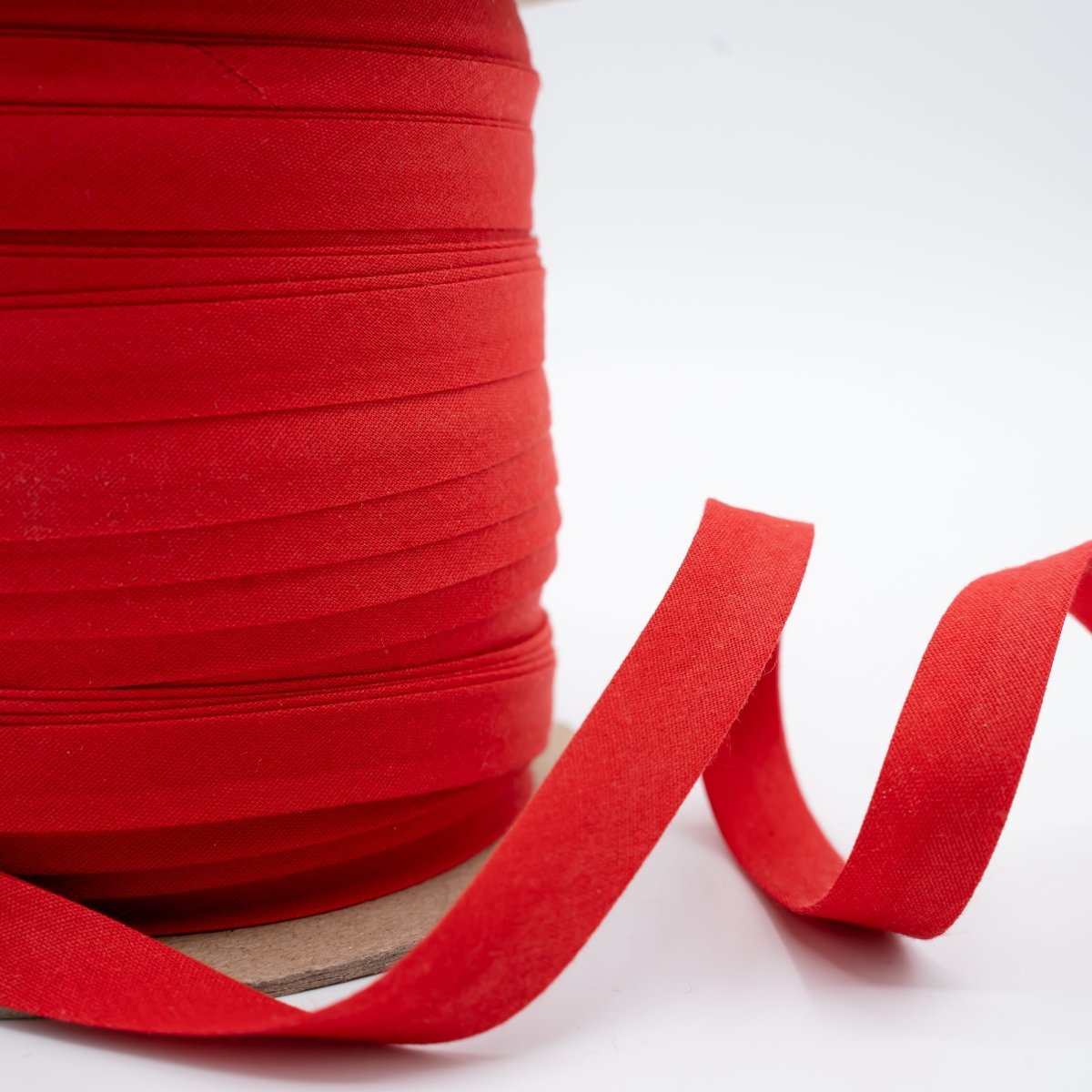 1/2-inch Red Double Fold Bias Tape