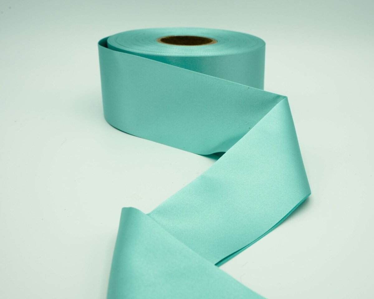 2 Mint Satin Blanket Binding 25 YD Bulk Roll