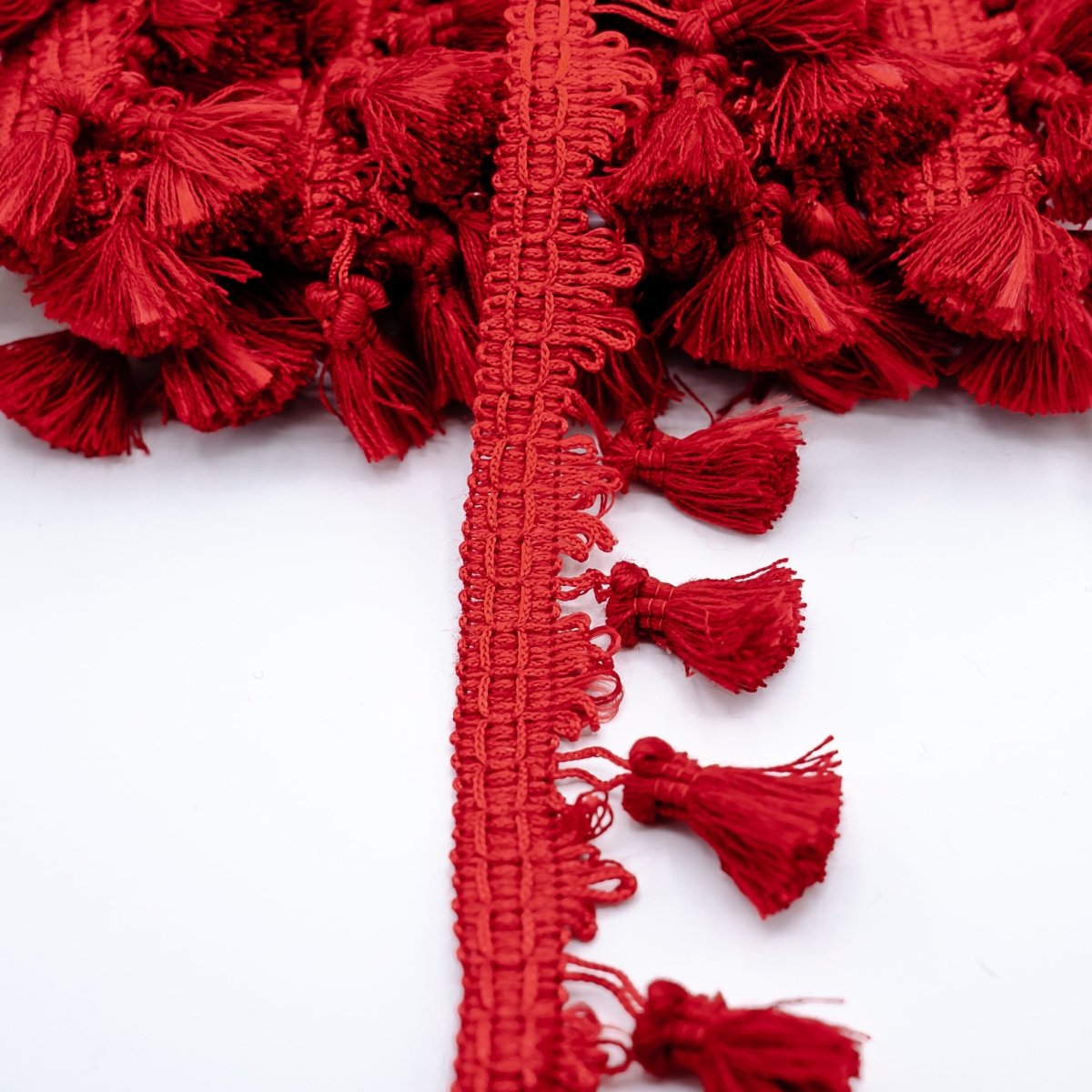 2.5" Red Tassel Fringe 12 YD
