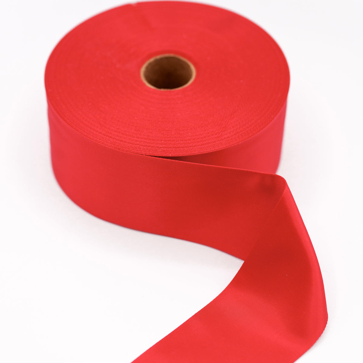 2″ Cherry Red Satin Blanket Binding (25 Yd) | Dove Originals Trims