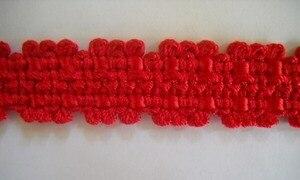 12 Yds Red Looped Edge Gimp Braid Trim 1/2