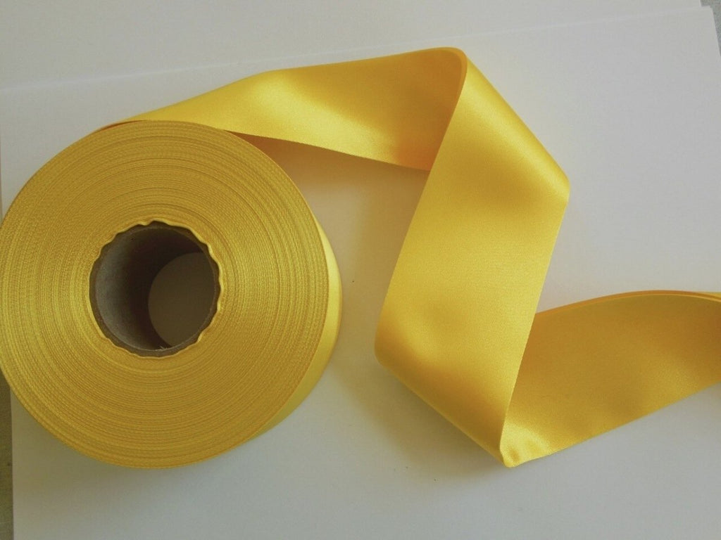 2 Maize Yellow Satin Blanket Binding 4-3/4 YD Wrights
