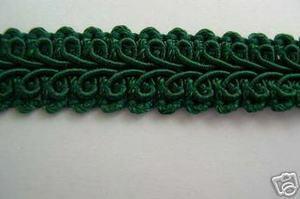 24 Yds Gimp Braid Trim 081 Jungle Dark Green 1/2