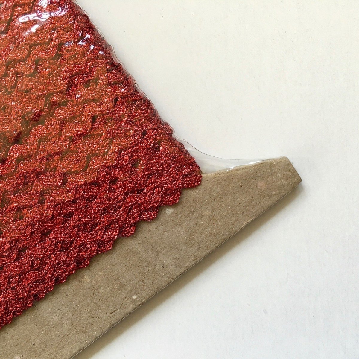 Metallic Red Baby Rick Rack Trim 1/4