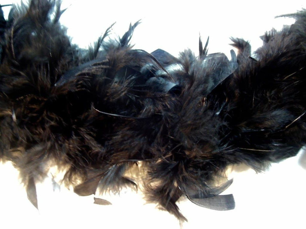 Simplicity 6'' Ostrich Feather Boa Black