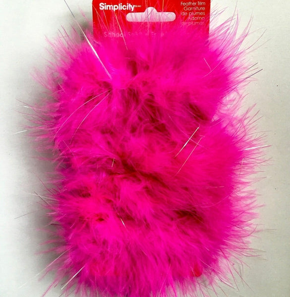 Pink Plush Feather Boa