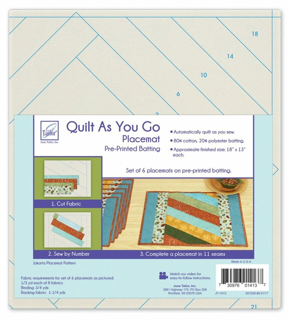 June Tailor Quilt As You Go Cat Pet Placemat