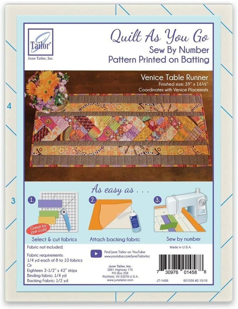 June Tailor Quilt As You Go Venice Table Runner